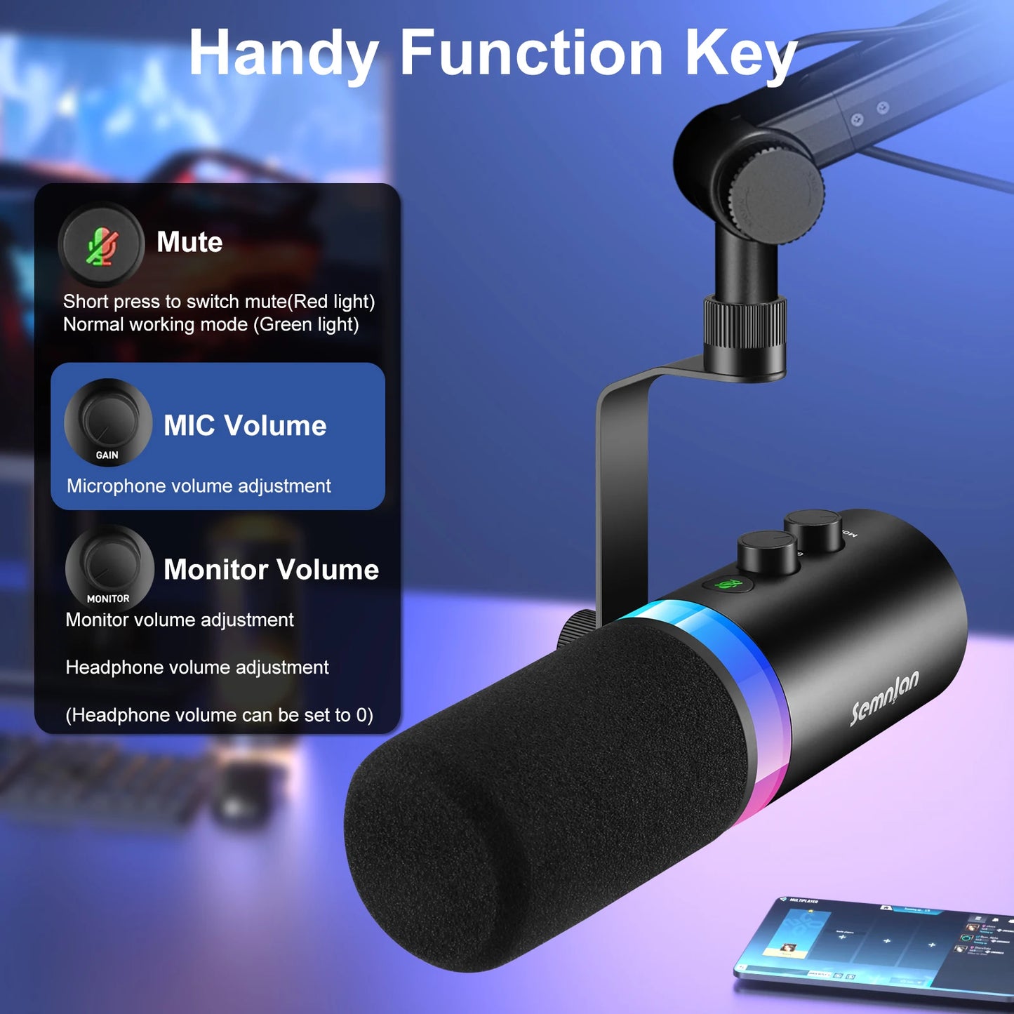 Semnlan LM-20 Multi-Purpose Wired / XLR Microphone
