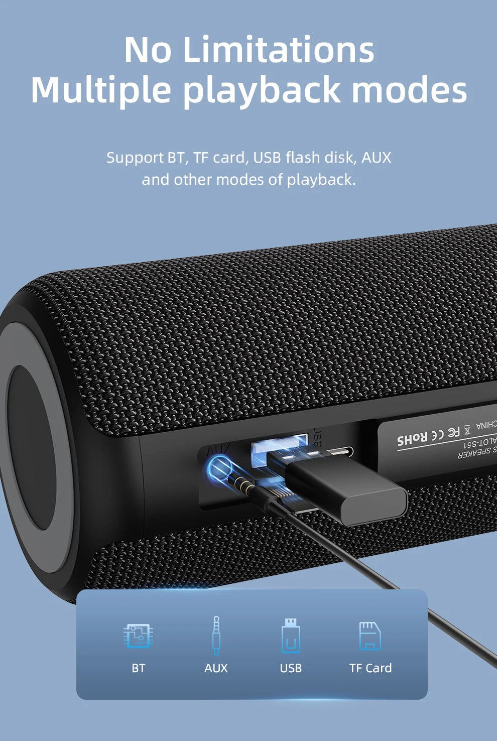 Zealot S51 Wireless Sound Core Speakers