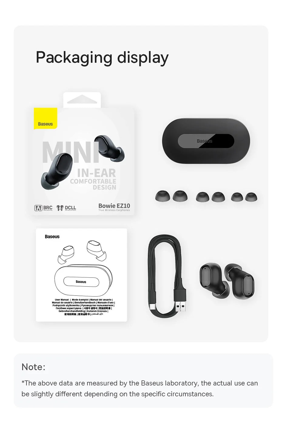 Baseus EZ10 Wireless Bluetooth Earphones