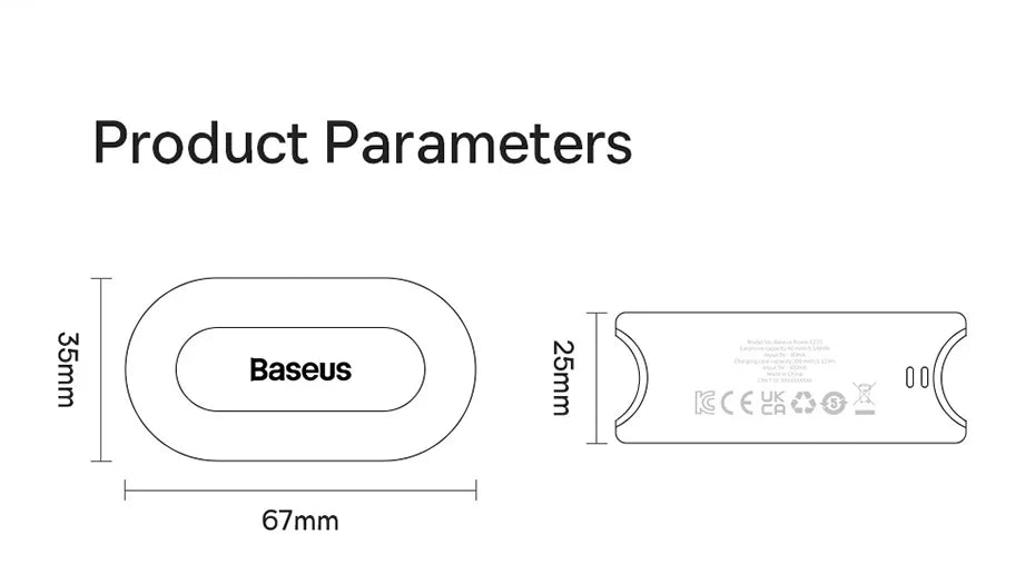 Baseus EZ10 Wireless Bluetooth Earphones